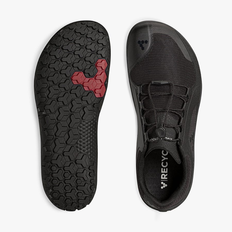 Vivobarefoot Primus Trail II FG Hardloopschoenen Heren Zwart | Nederland 0006YXFU